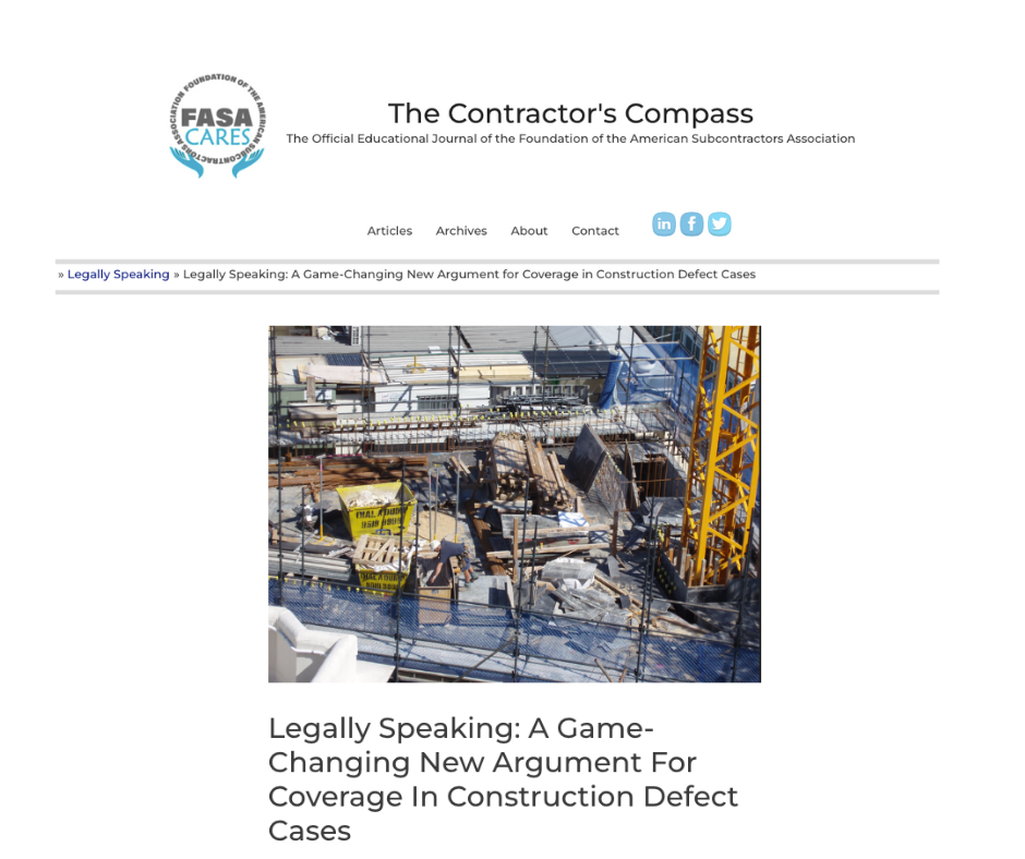 Read more about the article CLG PARTNER DAVID HUMPHREYS PUBLISHED ON THE CONTRACTOR’S COMPASS